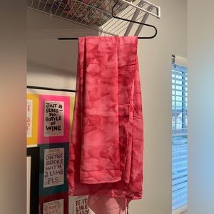 princess polly pink floral wrap skirt